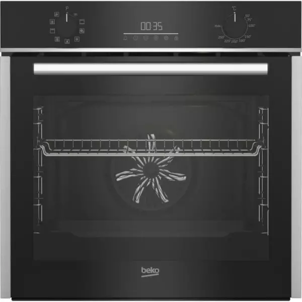 Four encastrable - Chaleur pulsée 3D - BEKO - BCBIM16300XDE - Inox - 72 L - 59,4x56,7x59,5 cm