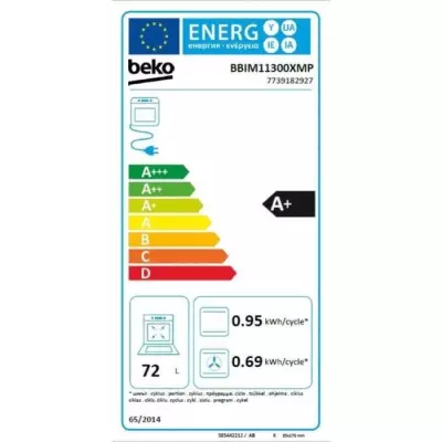 Four encastrable Pyrolyse Chaleur pulsée BEKO BBIM11300XMP Inox - Por