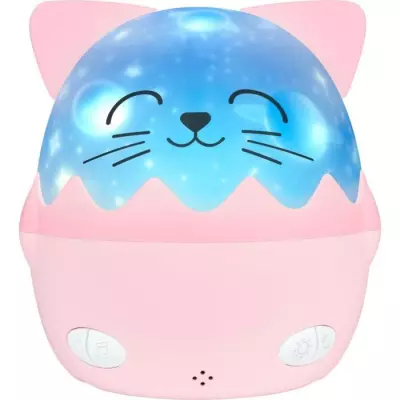 Veilleuse musicale sans fil - BIGBEN - Chat - Projection 360°, 13 fil