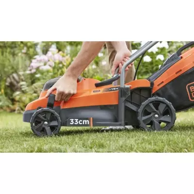 Tondeuse sur batterie 18V 33cm de coupe BLACK+DECKER BCMW3318N-XJ - Li