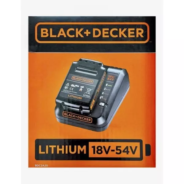 Batterie et Chargeur BLACK+DECKER - Lithium 18V 2 Ah - BDC2A20-QW