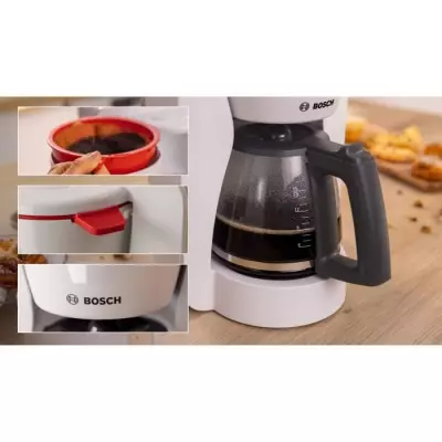 Cafetiere Filtre - BOSCH - TKA2M111 MyMoment - Blanche - Capacité 1,2