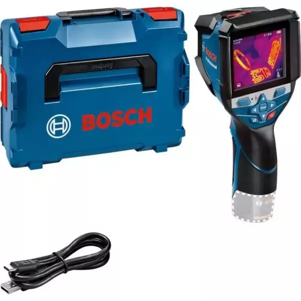 Caméra thermique Bosch Professional GTC 600 C sans batterie, calages L-Boxx, cable USB-C, en L-Boxx - 0601083508