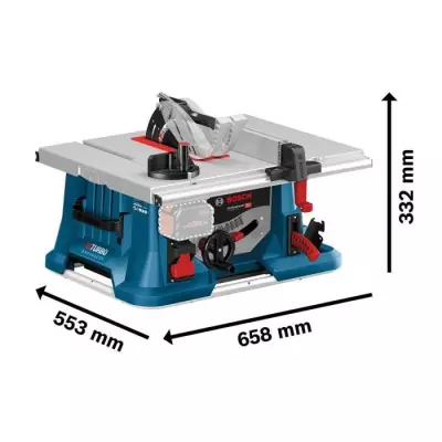 Scie sur table Bosch Professional GTS 18V-126 BITURBO+GTA 56 - Filaire