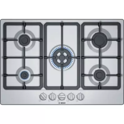 Tablede cuisson a gaz - BOSCH SER4 - 5 foyers - 75 x 52 cm - PGQ7B5B90