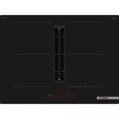 Table induction aspirante - BOSCH SER6 - PVQ711H26E Noir - 4-foyers -