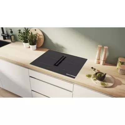 Table induction aspirante - BOSCH SER6 - PVQ711H26E Noir - 4-foyers -