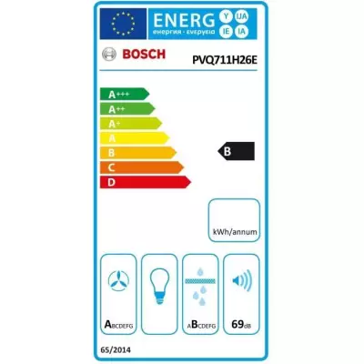 Table induction aspirante - BOSCH SER6 - PVQ711H26E Noir - 4-foyers -