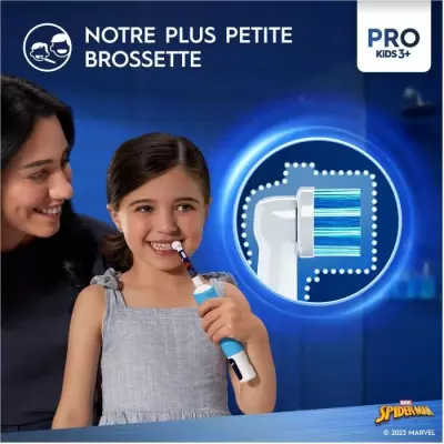 Brosse a dents électrique - ORAL-B - Kids 1 manche Marvel Spider-Man