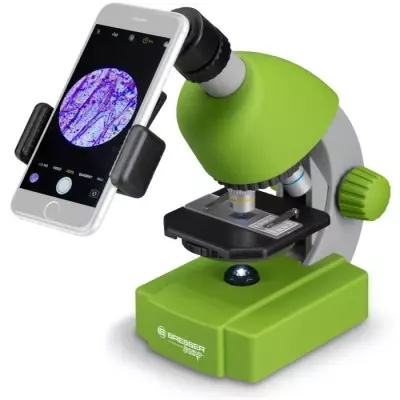 Microscope 40x-640x - BRESSER JUNIOR - Éclairage LED - kit d'expérim