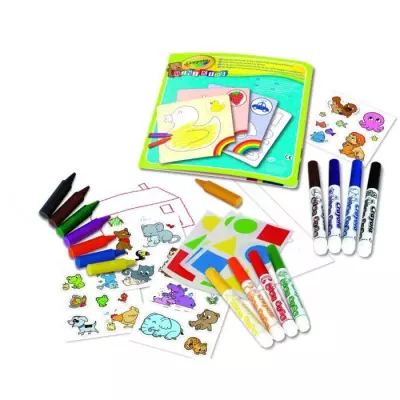 Crayola - Mini Kids - Mon premier coffret de coloriage et de gommettes