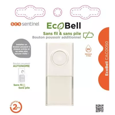 SCS SENTINEL Bouton poussoir additionnel Ecobell CAC0050