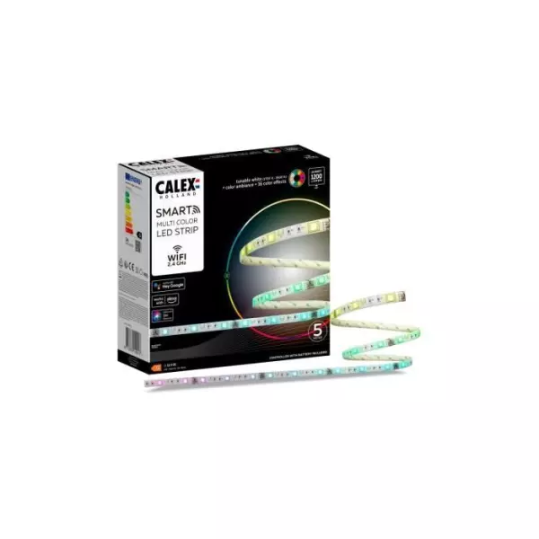 CALEX - Smart LED Ruban 5M 24W 1200lm RGBCCT 2700-6500K + Telecommande