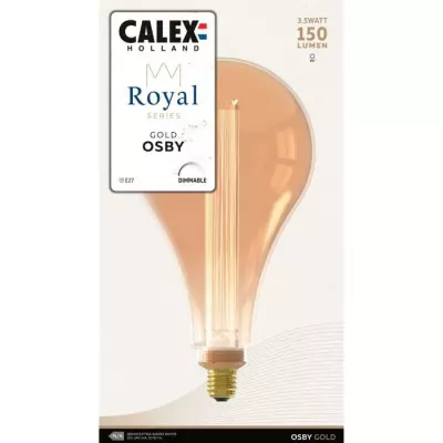 Ampoule LED E27 - CALEX - ROYAL OSBY - 3,5 W - 150 lm - 1800 K - Inten