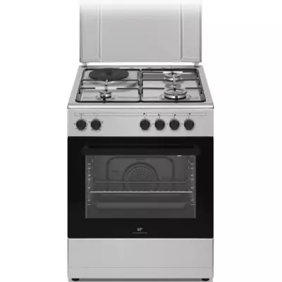 Cuisiniere mixte CONTINENTAL EDISON CECM60FCS - 3 feux gaz + 1 électr