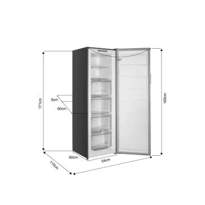 Congélateur armoire 204L - Total No Frost (Sans givre) - Classe E - S