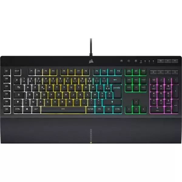 Clavier Corsair K55 RGB PRO Gamer RGB LED, noir