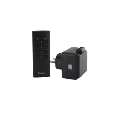 CHACON Set 3 mini prises extérieures On/Off - 2300W - FR + Télécomm