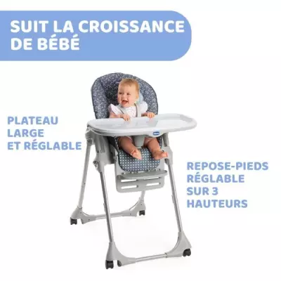 CHICCO - Chaise Haute Polly Easy Pinguin