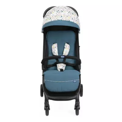 CHICCO Poussette Glee Joyful Teal - 4 roues - Bleu