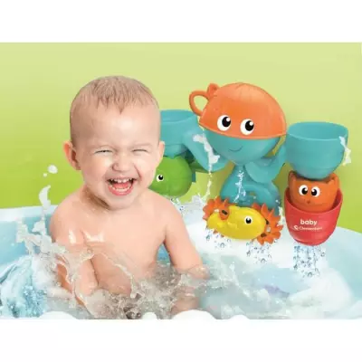 Jouet bain bébé - Clementoni - Mon centre d'activités aquatiques -