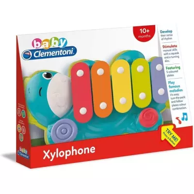 BabyClementoni - Xylodino - Xylophone - Jouet Musical Dinosaure - 5 La