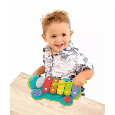 BabyClementoni - Xylodino - Xylophone - Jouet Musical Dinosaure - 5 La