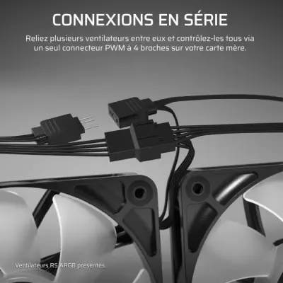 Pack de 2 ventilateurs PWM 140mm - CORSAIR - RS140