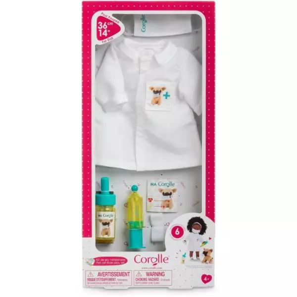 Accessoires poupée - COROLLE - Kit de Jeu Vétérinaire - Pour poupée 36 cm - 6 accessoires - Des 4 ans