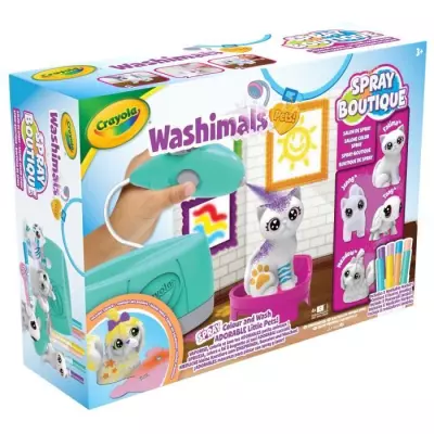 Coloriage - CRAYOLA - Washimals Spray Boutique - Vaporise et colore te