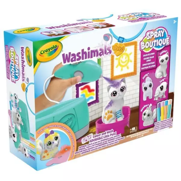 Coloriage - CRAYOLA - Washimals Spray Boutique - Vaporise et colore tes animaux! Des 3 ans