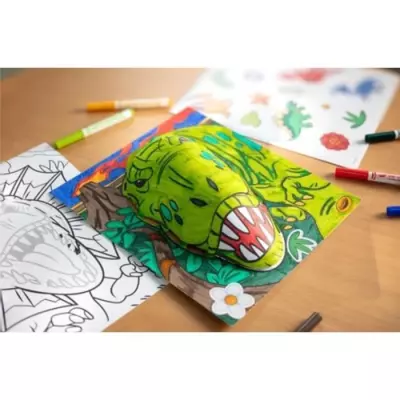 Créatif - CRAYOLA - POPS 3D Dinosaurs - Fabuleux dessins 3D de dinosa