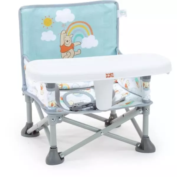 DISNEY BABY Chaise d'appoint Winnie l'ourson, réhausseur Pop 'n Sit, intérieur, extérieur, pratique et compacte, pliage rapid