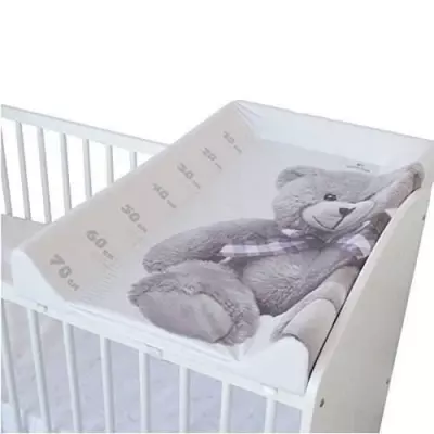 Plan a langer DOMIVA Little Bear - PVC - Matelas intégré - Blanc/Gri