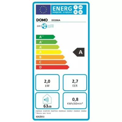 Climatiseur mobile - DOMO - DO266A - 7000BTU - 960 W - Déshumidificat