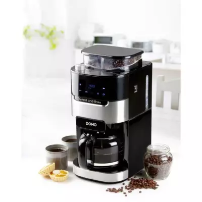 Cafetiere filtre avec moulin intégré - DOMO - DO721K - 900 W - 1,5 L