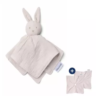 doomoo Doudou Bébé You&Me - Doudou Réversible et Réconfortant - Fo