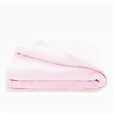 Couverture enfant en microfibre - Rose - 100 x 150 cm