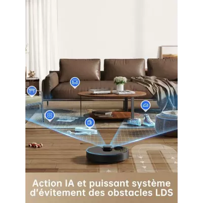 Dreame D10s Pro Robot Aspirateur et Serpillere avec Action IA - Naviga