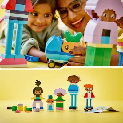 LEGO 10423 DUPLO My Town Characters to Build with Different Emotions,