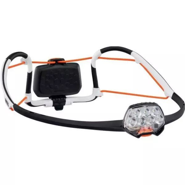 Lampe frontale multi faisceaux - PETZL - IKO CORE - 500 lumens - Bandeau Airfit - Batterie rechargeable incluse - Noir et blanc