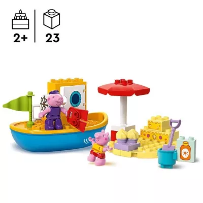 LEGO DUPLO 10432 Le Voyage en Bateau de Peppa Pig - Set de Jeu de Bain