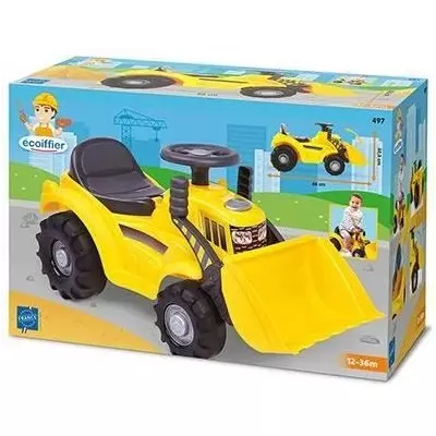 Porteur Tracto pelle - ECOIFFIER - Jaune - Pour Enfant de 12 a 36 mois