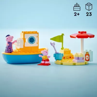 LEGO DUPLO 10432 Le Voyage en Bateau de Peppa Pig - Set de Jeu de Bain