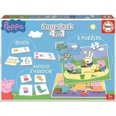 Jeux éducatifs - PEPPA PIG - SuperPack - Mixte - A partir de 3 ans -