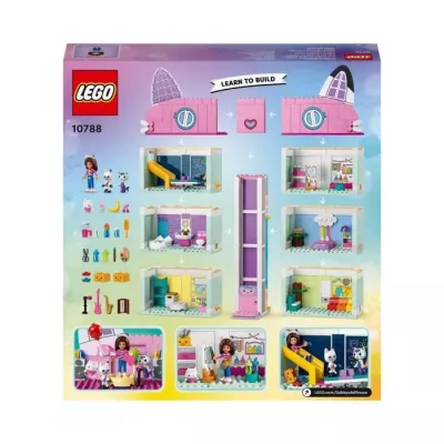 LEGO 10788 Gabby's Magical House, Dolls House Toy with Minifigures