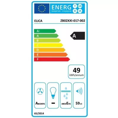 Hotte ELICA PANDORA BL/F/90 L 90 cm - Evacuation & recyclage - 57 dB m