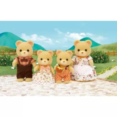 Figurines miniatures - SYLVANIAN FAMILIES - La famille Ours - 4 person