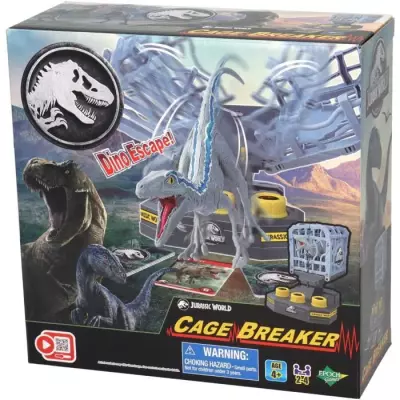 Jeu de société avec T-Rex et cage - EPOCH - Jurassic World Cage Brea