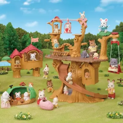 Figurine miniature - SYLVANIAN FAMILIES - La tyrolienne des bébés -